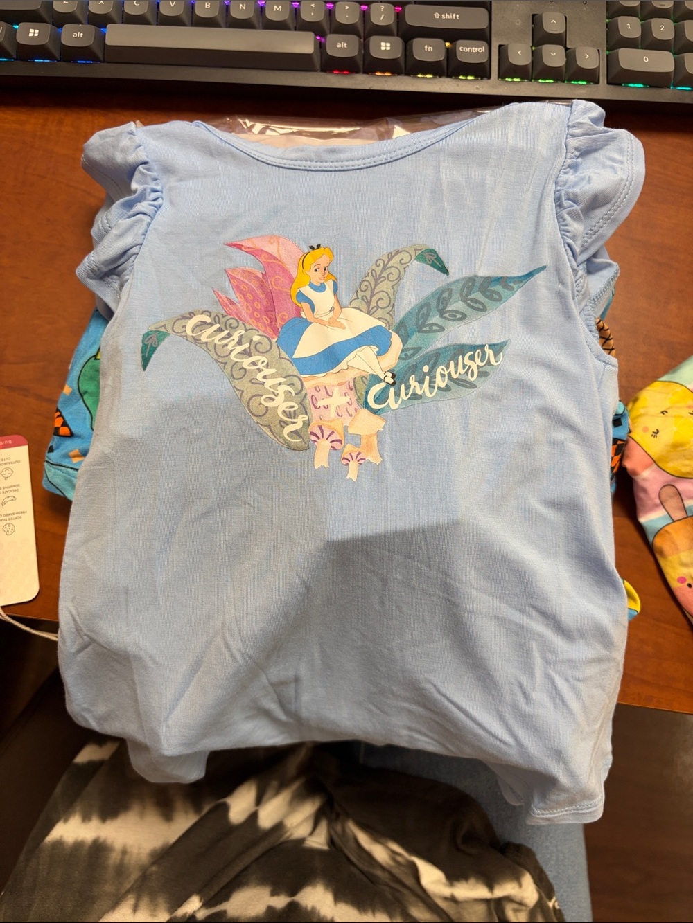 Posh peanut - Alice in wonderland short sleeve top - 3-4T